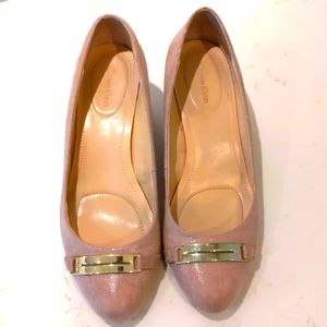 Calvin Klein Light Pink Wedges